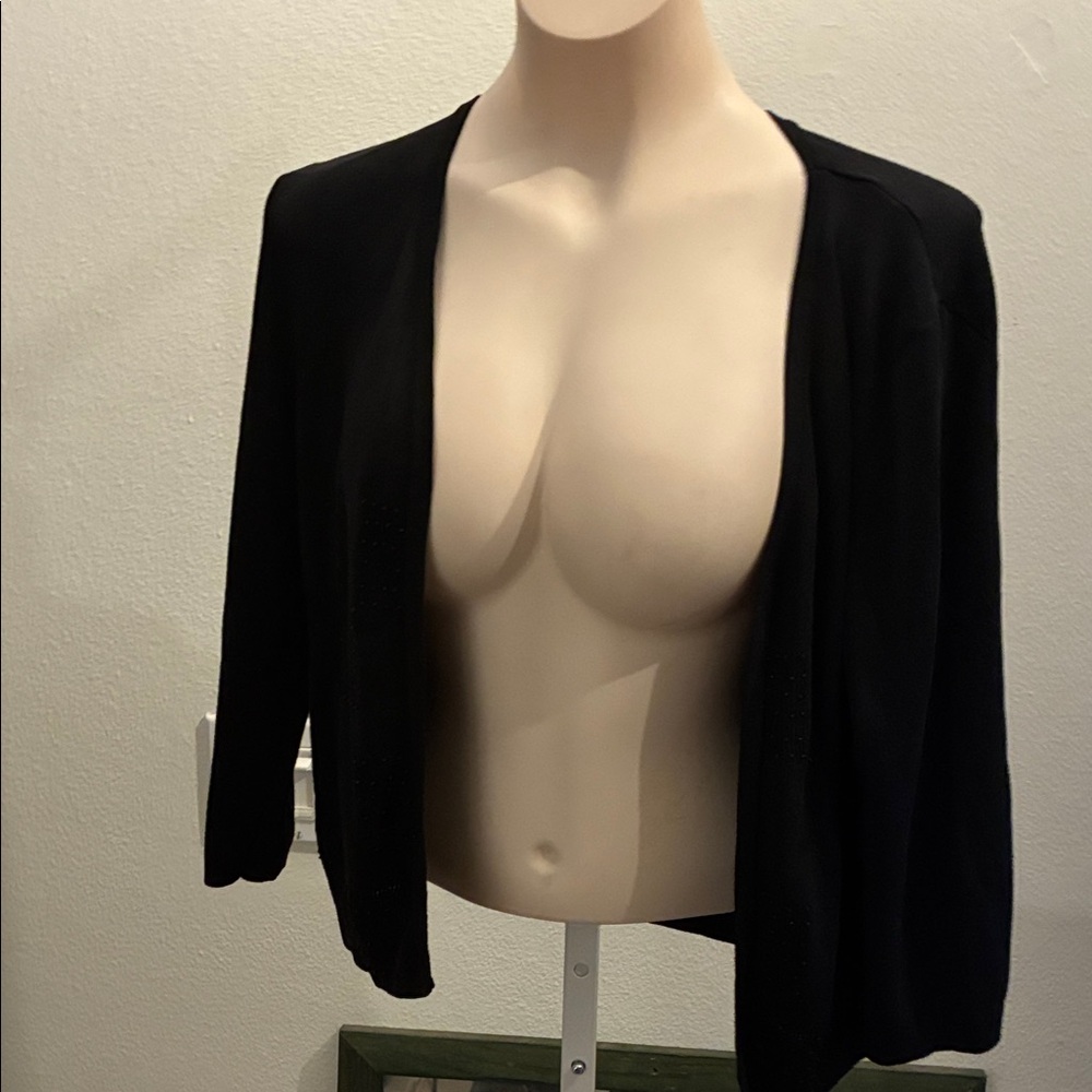Elegant Black Women's Cardigan EUC